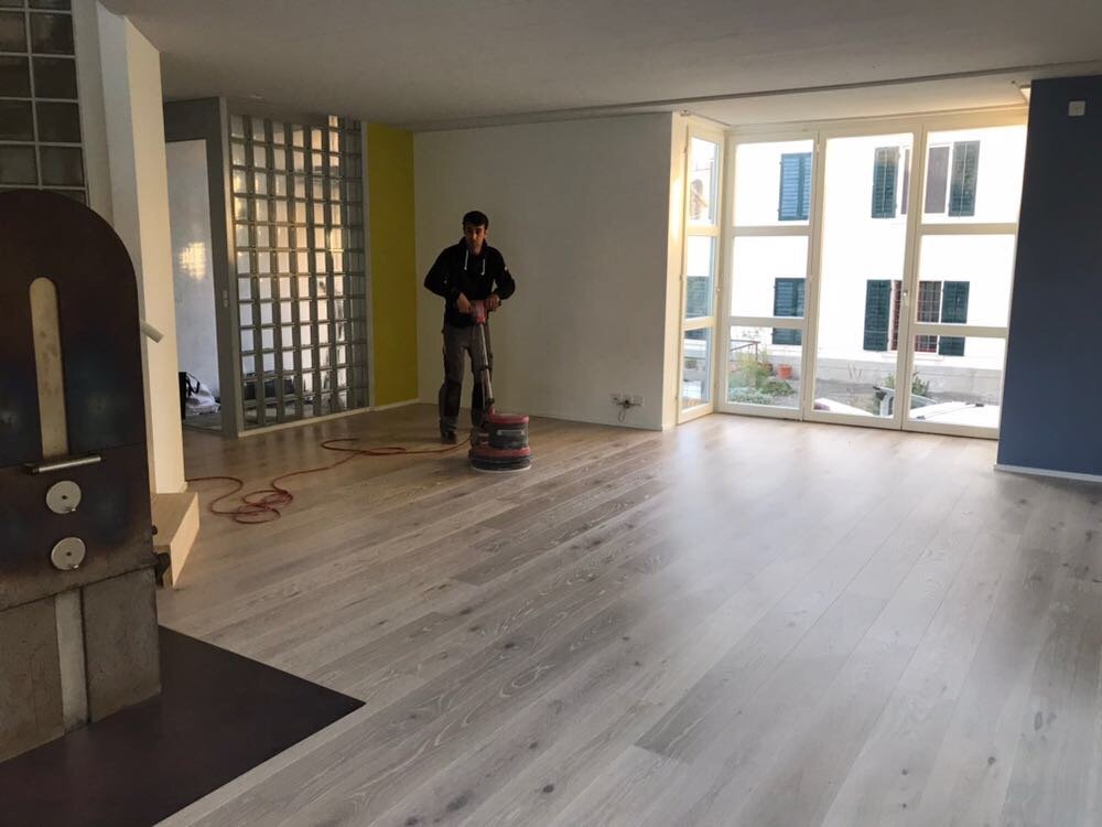 Verlegung 90 m2 BW Villapark Eiche Farina, EFH Hausen am Albis